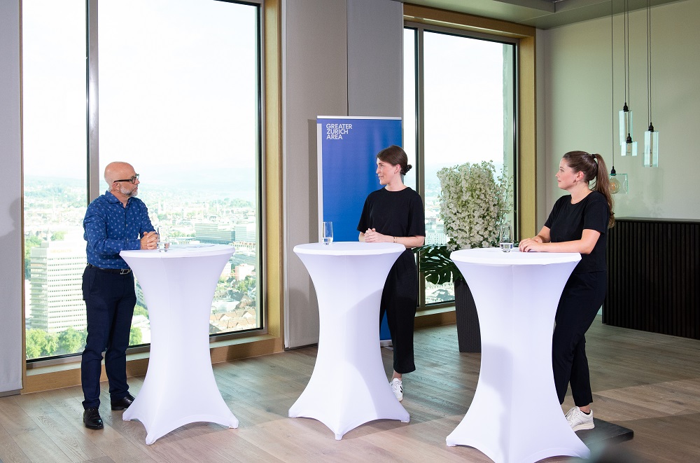 Die Unternehmerinnen Anna Martin-Niedecken und Séverine Chardonnens diskutieren über die Auswirkungen von COVID-19 auf ihre Start-ups.