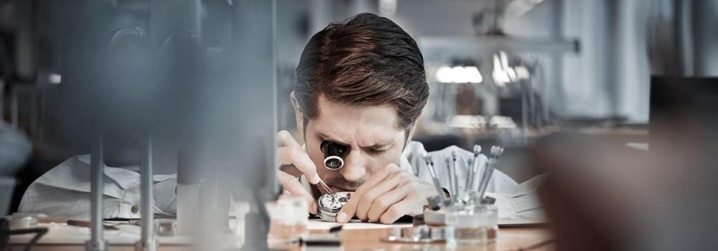 IWC Schaffhausen Watchmaker at work Banner